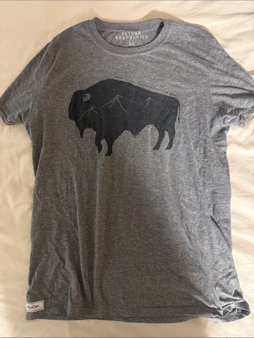 Men's Gray Buffalo Outdoors Graphic Tee